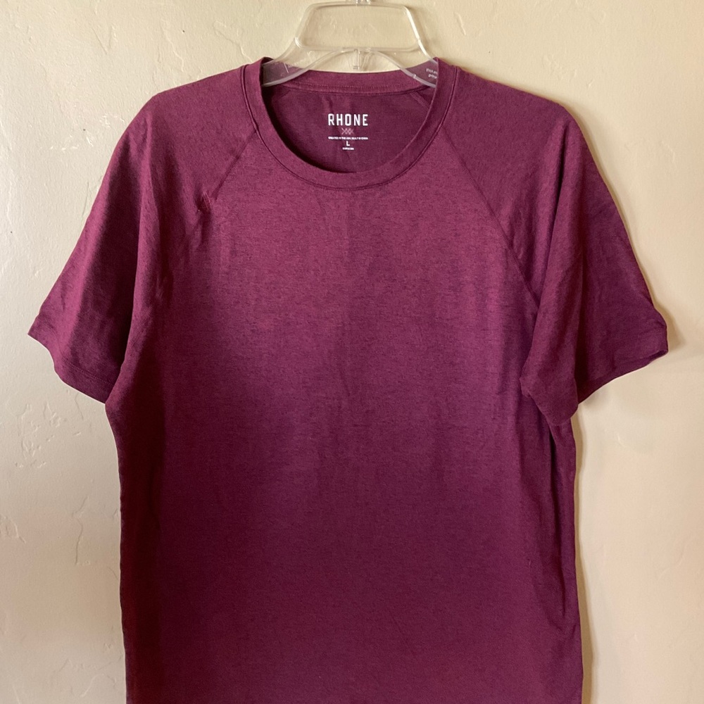 Rhone Reign workout shirt - Maroon - Large